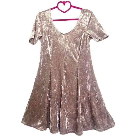 Adam Levine collection mini flare velvet dress size L - Picture 2 of 9